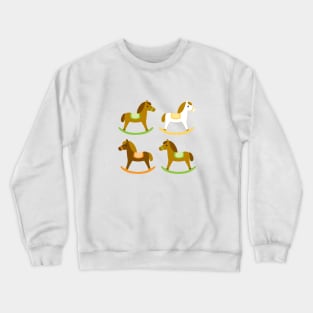 Rocking horses pattern Crewneck Sweatshirt